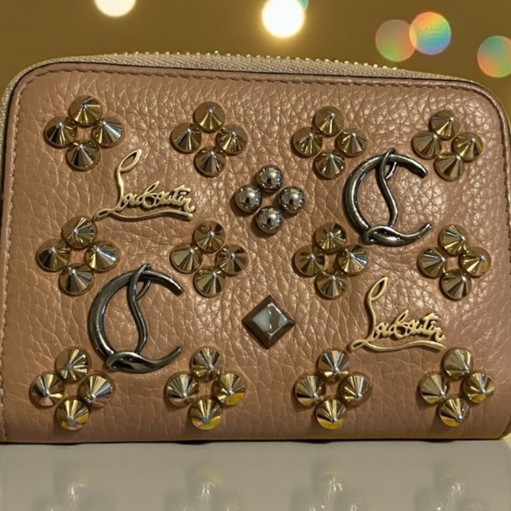 Christian Louboutin Tan Zip Wallet
